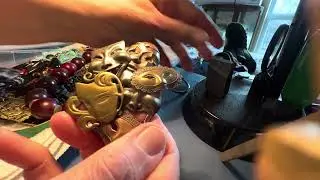 Jewelry Sale, Stunning Red Set, Carved Semiprecious Gemstone , Noah’s Ark Brooch