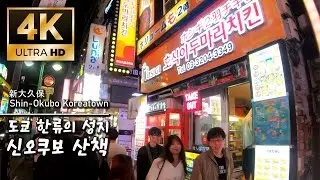 【4k】일본 한류열풍의 성지 | 도쿄 신오쿠보 코리아타운을 산책해봤습니다 Biggest Korea Town in Tokyo: Shin-Okubo Walking Tour 新大久保散歩