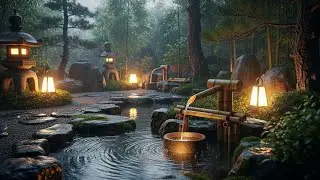Night Relaxation Music 🌙 Japanese Zen Rain for Sleep & Stress Relief