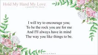 hold my hand my love modern wedding poetry | here to right now | ms moem poet