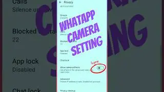 How to allow whatsapp camera effect? #shortsfeed #shorts #trending
