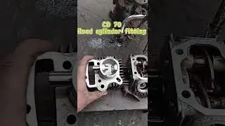 CD 70 head cylinder fitting complete #automobile #cd70 #motorcycle #waseeem Honda service