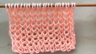 Punto traforato 3D. Tutorial ai ferri passo passo. Punto facile