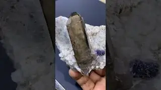 SMOKY QUARTZ point in matrix 💎 #crystals #youtubeshorts #smokyquartz #shorts #short #viral