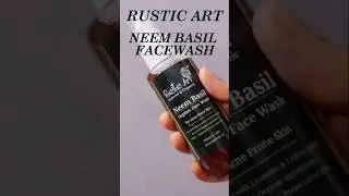 Rustic art neem basil facewash review #review #oilyskin #acneproneskin #bestfacewash #skincare #yt