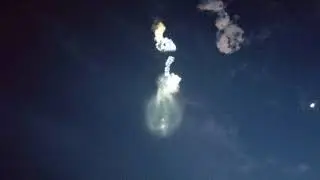 SpaceX Falcon 9 launches Iridium NEXT 31-40 viewed from 4.43 miles away