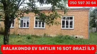 1109 Balakəndə ev satılır 16 sot ərazi ilə. Qiyməti 35 000 azn.
