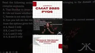CMAT 2025 PYQ ENGLISH VARC #cmat2026 #education #cat2026 #catquantseries #catpreparation#catvideo