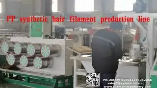 How to make PP low temperature synthetic hair braids bundle by Zhuoya extruding machine