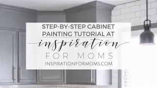 How To Paint Kitchen Cabinets - A Builder Grade Cabinet Makeover