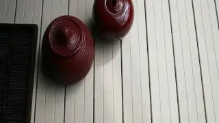 wood fiber and plastic exterior floor