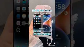 iOS 16 Blue Full Theme for Vivo and iQoo devices 🌀🌊💙