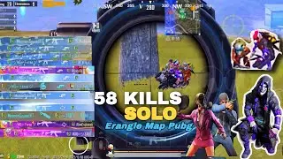 Part 1 58 KILLS SOLO IN ERNGLE MAP SOLO VS SQUAD | CONQUEROR LOBBY