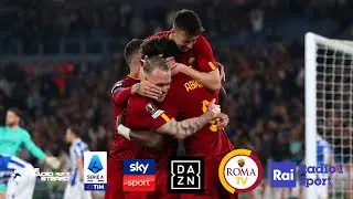 Roma 2-0 Real Sociedad - Highlights Europa League SKY, TeleRadioStereo, Roma TV, Rai, TMW, Romanista