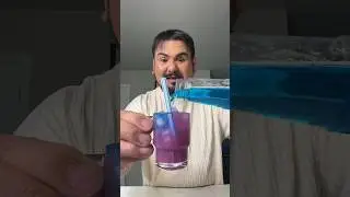 Tiny water of the day!  💜💙 #shorts #water #watertok #wateroftheday #recipe