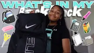 WHATS IN MY BACKPACK🎒🩵📓 ★ nike elite, folders, notebook, ect ★