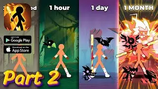 Stickman vs Monster Gameplay Walkthrough Part 2 - Unleashing Powerful Combos! (iOS, Android)