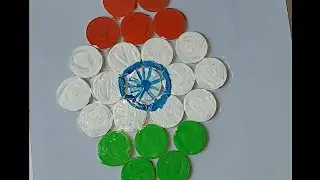 flag drawing colour in coin 🪙 🇮🇳#shorts #short