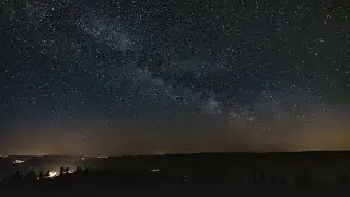 Timelapse Sonnenuntergang und Milchstraße