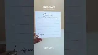 Borreladres invulkaarten als origineel gastenboek