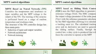 Comparative analysis of the performance of maximum power point tracking algorithms in photovoltaic