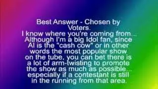 A Resolved Question About Idol Update