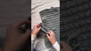 Как пришить рукав к пройме свитера✨🎉🧶