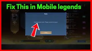 Исправлена ​​ошибка сервера Mobile Legends: Bang Bang: Combat. Пожалуйста, повторно присоединитес...
