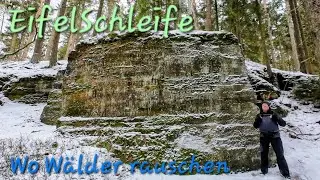 EifelSchleife Wo Wälder rauschen - Schneewanderung mit Abstecher zum Teufelsstein und Teufelshöhle