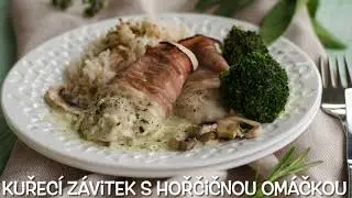 Kuřecí závitek s hořčičnou omáčkou/ Iveta Gudasová /Recepty/ Thermomix