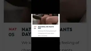 No Pants Day 05 May