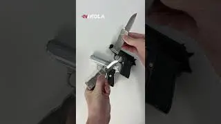 Walther gun lighter with knife