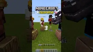 Minecraft TELEPATHY Challenge #minecraft #challenge #telepathy #gaming #funny