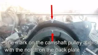 Ford Ranger 2 5 td timing marks