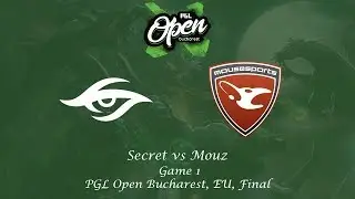 Secret vs Mouz Game 1, PGL Open Bucharest, EU, Final