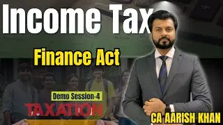 Finance Act | Lecture-4 | CA Inter | #taxation #aldineca #motivation #cainter #incometax