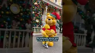 This toddler's Christmas wish? A hug from Winnie the Pooh! | Humankind #shorts #christmas