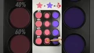 Pink &times; Purple 💗💜 | Dreamy Color Mix #colormixing #satisfying