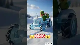 Amazing Parrot Learns Tractor Driving Skills #shortsfeed #cartoon #shorts #ai