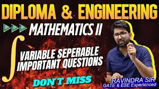 VARIABLE SEPERABLE Important QA🔥Diploma & engineering maths 2 #sspu #msbtechnical #maths2