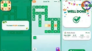 Math Cross Crossword Puzzle - Gameplay Walkthrough (Android)