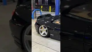 Miami car scene night! Bagged Ferrari 355! Nissan R33 GTR! #cars #carlifestyle #caredit #carshorts