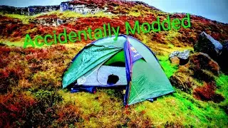 WINTER WILD CAMP & A BURNT TENT - PEAK DISTRICT