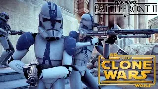New Realistic CGI CLONE WARS Mod! - Star Wars BFII: Road to Max Rank 11