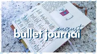 Plan With Me | August 2020 Bullet Journal | Minimalist Planning [NEW SPREADS]