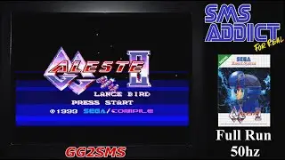 GG2SMS - GG Aleste 2 - Master System - 50hz-60fps - Full Run - Sans Commentaire