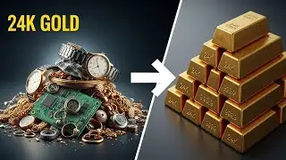 How Old Jewelry Is Recycled Into Pure 24K Gold Bars| Full Factory Process