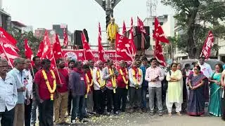 SAVE VISHAKHA STEEL PLANT| CPI , CPM PROTEST RAJAHMUNDRY | SWARA ENTERPRISES WATER WORLD