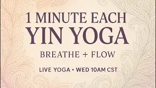 Quick Yin Yoga | 1 Minute Per Pose | Breathe + Flow