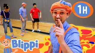 Floor is Lava Obstacle Course | Blippi - Sports & Games Cartoons for Kids